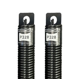 (P328) 28 in. Plug-End Extension Spring (0.244 in. No. 3 Wire) (PAIR)