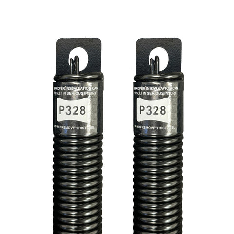 (P328) 28 in. Plug-End Extension Spring (0.244 in. No. 3 Wire) (PAIR)