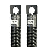 (P928) 28 in. Plug-End Extension Springs (0.148 in. No. 9 Wire) (Pair)