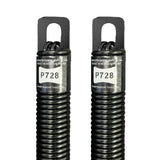 (P728) 28 in. Plug-End Extension Spring (0.177 in. No. 7 Wire) (PAIR)