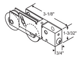 (DR-258-SP) Acorn Tandem Roller for Sliding Glass Doors