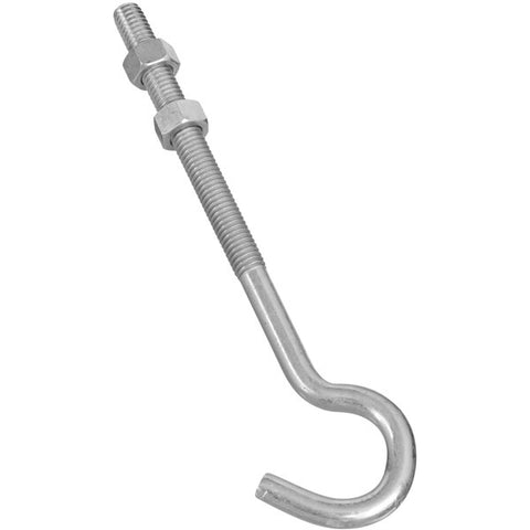 Extension Spring Open-Eye Bolt with 2 Hex 5/16 Nuts