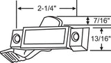 (WL-119-BK) Sliding Window Sash Lock, Black Die Cast.