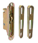 Sliding Door Mortise Lock and Trim Plate Keeper | 1" Wide Mortise Lock and Two Keepers with 5-1/4" Screw Holes