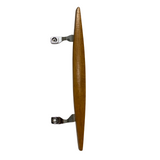 (DH-101) Canoe Style Wooden Handle for Sliding Glass Doors - Chrome