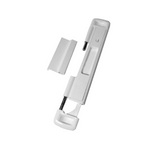 (DL-2BOLT-W) White CAL Double Bolt Sliding Door Security Lock